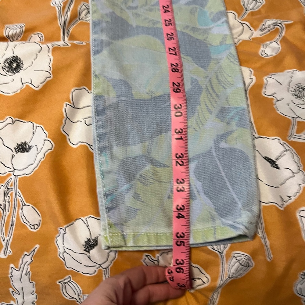 Tropical  Patterned Jeans - Picture 3 of 4